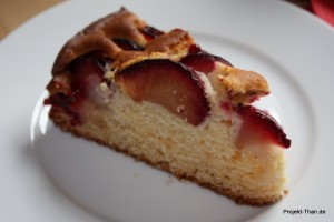 Stück Pflaumenkuchen
